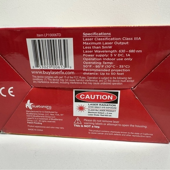 LaserFX Indoor Laser Light Projection For A Holiday Party New Opened Box - Picture 3 of 3